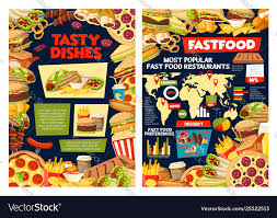 Fast Food Infographic Burger Diagrams And Charts