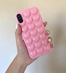 3d Heart Bubbles Pastel Pink Cute Trendy Iphone Xr Case Cover Etsy In 2021 Pink Phone Cases Glitter Case Heart Bubbles