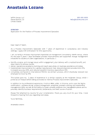 Do you know how to write a cover letter? Process Improvement Specialist Cover Letter Example Kickresume
