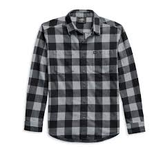 Shop men's dress shirts custom made to your measurements and personal style with premium fabrics. Men S Flag Label Plaid Shirt 99029 21vm Harley Davidson Usa