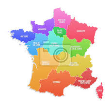 Erstelle die variante von die mèze perfekt zu dir und deiner wohnung passt. Karte Der Regionen Von Frankreich Wandsticker 2018 Normandie 2016 Myloview De