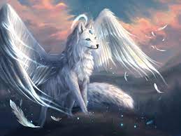 Angel By Muns11 Fantasy Wolf Mythical Creatures Art Fantasy Creatures