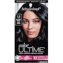 Schwarzkopf Keratin Color Permanent Hair Color, 1.0 Onyx Black, 1  Application