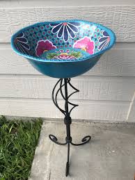Bird Bath Bowl Only Diy Bird Bath Plastic Bowl Glued Onto Candle Holder Birdbath Diybirdbath Gardenart Gardenideas Diy Bird Bath Bird Bath Diy Birds