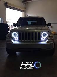 2008 2013 Jeep Liberty White Plasma Light Headlight Halo Kit By Oracle Lighting Jeep Liberty Jeep Patriot Jeep