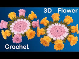 Así que me pareció una buena idea escribir el patrón de éstas 5. Video Como Hacer Flores Gigantes Con Rosa 3d A Crochet Para Centro De Mesa Tejido Facil Por Tallermanualperu