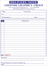 Image result for Delivery Note