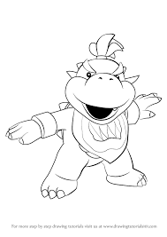 Who is bowser in mario and peach? Learn How To Draw Bowser Jr From Super Mario Super Mario Step By Step Drawing Tutorials