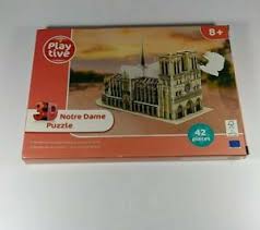 Estamos ante uno de los puzzles 3d más vendidos. 3d Notre Dame Cathedral 3d Puzzle 42 Pieces Playtive Made In Eu 4250651304514 Ebay