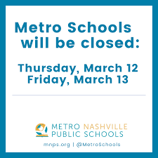 Metro Schools On Twitter Metro Nashville Public Schools Will Close On Thursday March 12 And Friday March 13 The Decision Was Made In Consultation With The Metro Public Health Department Out Of Metro nashville public schools, nashville, tennessee.