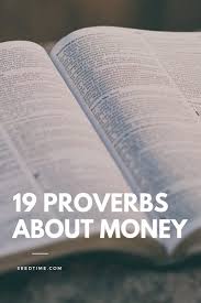 Here's a small sampling of what the bible has to say about giving and generosity. 19 Proverbs About Money Seedtime