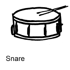 Ausmalbilder Rhythmusinstrumente