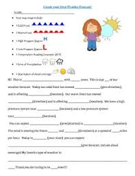 Write And Present Your Own Weather Forecast Teaching Weather Weather Projects Weather Forecast