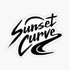 We are a band called sunset curve. Sunset Curve Logo Sticker By Kassv1019 In 2021 Logo Sticker Print Stickers Phantom