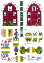 Printable Houses Link Swedish Farm Paper Model By Junger Pankarz Paper Toys Paper Dolls Paper Models