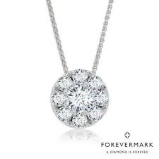 Forevermark Center Of My Universe Diamond Halo Necklace In 18kt White Gold 7 8ct Tw Halo Necklace Necklace Diamond