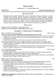 For students with minimal work experience, a chronological format is usually not the best choice. College Student Resume Example Business And Marketing