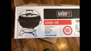 I start with a charcoal basket filled with. Weber Jumbo Joe 18 Grill Unboxing And Assembly Youtube