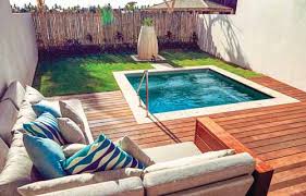 If you don't have a lot of space to work with, or if you only want to dedicate a small part of your yard to the construction of a new pool , there is plenty you can do to make it a functional and beautiful piece. Small Backyard Pools That Are Big Fun Leisure Pools Canada