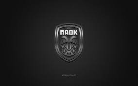 Where to buy wallpaper online? Download Wallpapers Paok Fc Greek Football Club Super League Greece Silver Logo Gray Carbon Fiber Background Football Thessaloniki Greece Paok Fc Logo For Desktop Free Pictures For Desktop Free