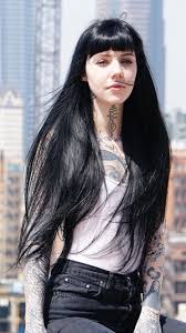 She S One Hot Goth Girl Goth Hair Hairstyles With Bangs Grace Neutral