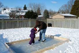 Easiest Diy Backyard Ice Rink Ice Rink Backyard Hockey Rink Backyard Ice Rink