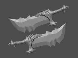 3d Printed Blade Of Kratos From God Of War Fan Art 3d Print Model By 3d Printstore Pinshape The blade is cast from zinc aluminum material with custom etched mold textures and features fantasy grindings. blade of kratos from god of war fan art 3d print model