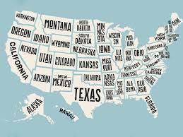Maybe you would like to learn more about one of these? Cool State Names Us Map Canvas Prints In 2021 United States Map States In America Usa Map