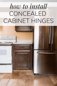 If the hinges of your cabinets are already painted, you may want to strip the old paint. Tips And Tricks For Installing Euro Style Concealed Hinges How To Swap Out Your Visible Hinges For Conceal Kitchen Hinges Concealed Hinges Hinges For Cabinets