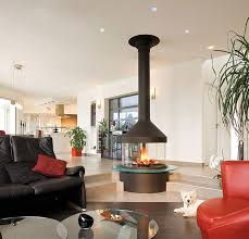 Elegant and striking, they are the pinnacle of modern style in wood heating. 20 Suspended Fireplace Designs In The Living Room Home Design Lover