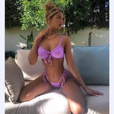 Смотрите видео رقص بالبكيني в высоком качестве. Sexy Women Push Up Bikini Set Purple Swimwear 2020 Swimsuit Girl High Cut Bathing Suit Summer Biquini Beach Wear Bikinis Black Bikini Set Aliexpress