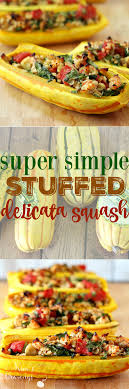 Super Simple Stuffed Delicata Squash Recipe Recipes Delicata Squash Recipe Cooking Recipes