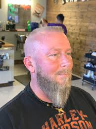 High and tight haircut with flat top style