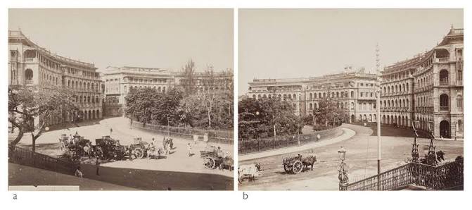 ATTRIBUTED TO BOURNE AND SHEPHERD - Set of 2 photographs of Elphinstone Circle or Horniman Circle @ | StoryLTD