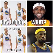 The Warriors Are Now Just 7 Wins Away From The Nba Finals Http Nbafunnymeme Com Nba Memes The Warriors Funny Basketball Memes Nba Funny Basketball Funny