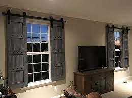 Shutters on sliding glass doors. Buy Interior Barn Shutters Interior Window Barn Door Sliding Shutters Barn Door Shutters With Hardware Farmhouse Style Rustic Wood Shutter Online In Vietnam B06xcnlz9p