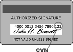 Cvv2 is used to verify that the customer is in possession of the card. Card Verification Number Cvn