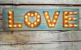 Love Sign Plank Style 4 Lighted Letters Marquee Sign Horizontal Designed By You Spell It Out Light Letters Marquee Sign Love Signs