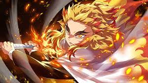 I think i remember u saying you did demonslayer, so dark blue and maroon tanjiro wallpapers? Kyojuro Rengoku Flame Demon Slayer Kimetsu No Yaiba Hd 4k Wallpaper 8 1017