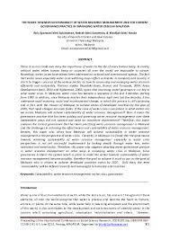 Will malaysia's new 2030 vision, which replaces the old 2020 vision, benefit the country and help it achieve an inclusive. Pdf The Issues Towards Sustainability Of Water Resource Management And The Current Governance Practice In Managing Water Crisis In Malaysia Anis Syazwani Sukereman Academia Edu