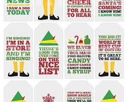 Funny Elf Quote Gift Tags Printable Typography Etsy Christmas Gift Tags Printable Gift Tags Printable Elf Quotes