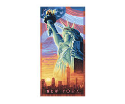 Bild von amerika flagge auf einem blauen hintergrund abbildung 3d stockbild bild von flagge telefonieren in den vereinigten staaten von amerika bild: Die Freiheitsstatue In Amerika Hochformat 40 X 80 Cm Bildformate Www Malennachzahlen Schipper Com