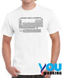 Periodic Table Of Elements T Shirt Tshirt Element T