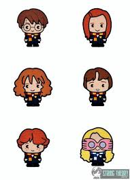 Harry Potter Chibi Student 5x7 Set Six Designs Machine Embroidery Design Cute Harry Potter Harry Potter Cartoon Harry Potter Stickers