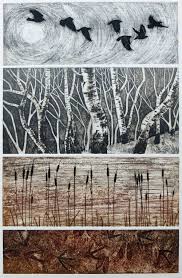 Winter Collagraph Collagraph Printmaking Printmaking Art