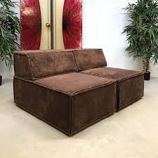 Brown leather like super soft and comfy. Vintage Design Modular Chocolate Brown Sofa By Team Form Ag For Cor Sitzcomfort 103946