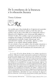 Sesión en vivo cada viernes 7pm 👉🏻twitch: Pdf De La Ensenanza De La Literatura A La Educacion Literaria