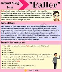 Baller Meaning What Does The Interesting Term Baller Mean 7 E S L Learn English Words Adjectives To Describe Someone English Words