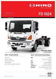 Bringing hino's chassis versatility, hino 500 series is the ideal medium duty truck for operators. Hino 500 Series Fd 1024 Spec Sheet By Justin Edwards Issuu
