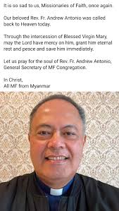 Let's pray for the souls of padre Antonio, may god have mercy